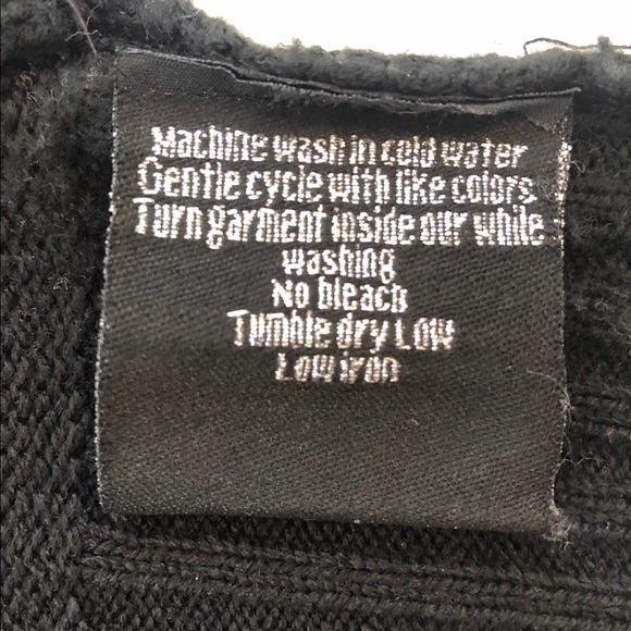 Dressy Sweater Cowl Neck Cropped Paillettes Holiday Evening Black Medium M - Picture 8 of 10